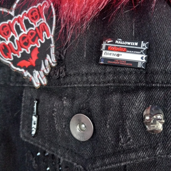 Foxy Nosferatu- CUSTOM Classic Horror Queen RAGE Jacket- PRICE FIRM! ooak - Picture 12 of 16